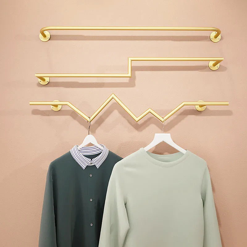 Ray of Gold Wall Mounted Clothing Rack