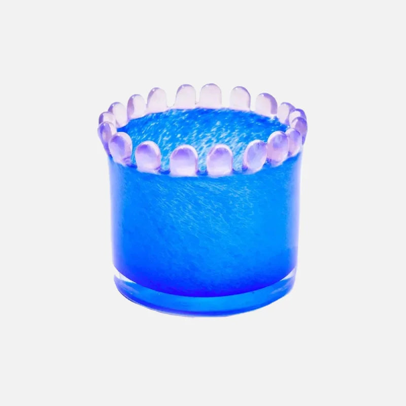Colorful frosted glass vase ring design mini cylindrical bud vase for stems candles diffuser