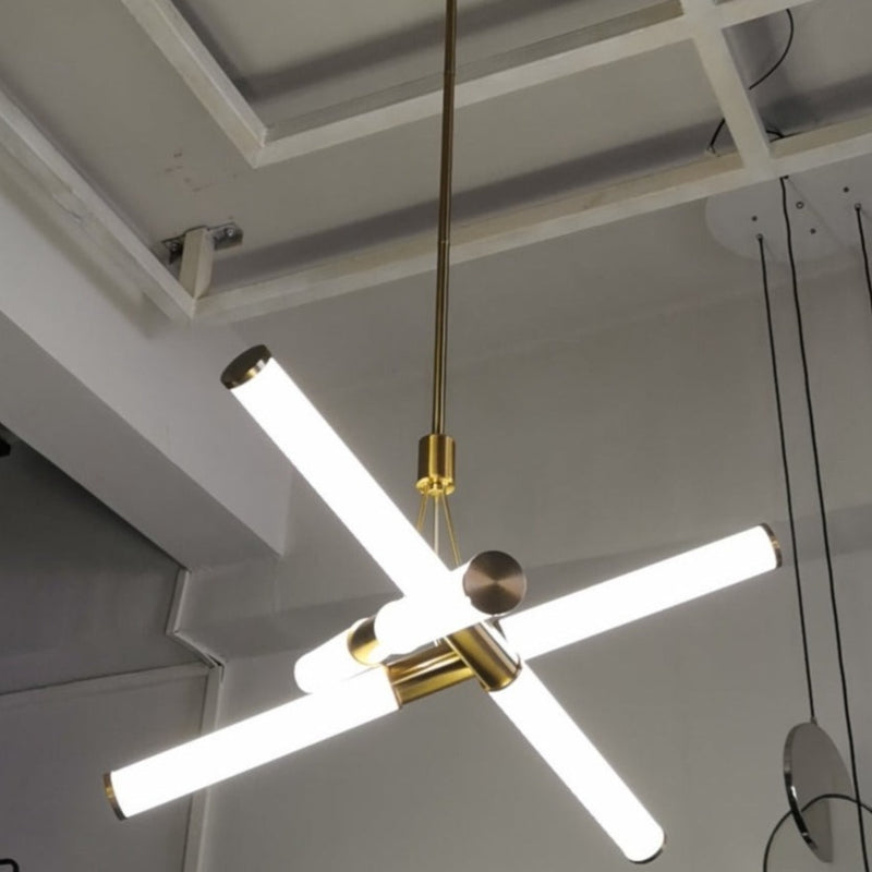 Light Pipe Minimalist LED Chandelier