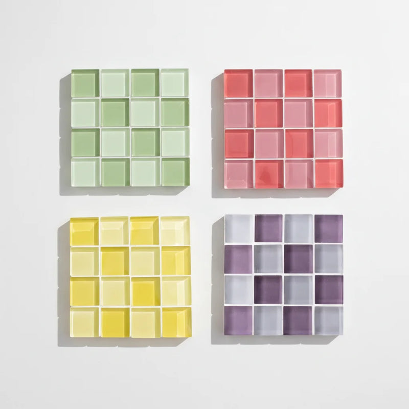 Color Tile Coaster Set