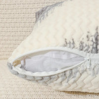 Plush pillow covers ink-wash ombré velour ultra-soft set of 2 pillowcases