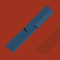 Foldable silicone heat resistant Crossfold Coaster Trivet, non-slip pot pan mat and coaster set in modern multi-color shades for kitchen table protection