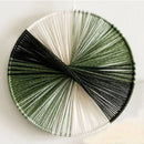 Thread Bloom Wall Art Handmade cotton thread circular wall art modern macrame-inspired décor