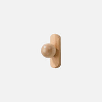 solid wood hemisphere cabinet pulls minimalist round drawer handles natural wood furniture hardware