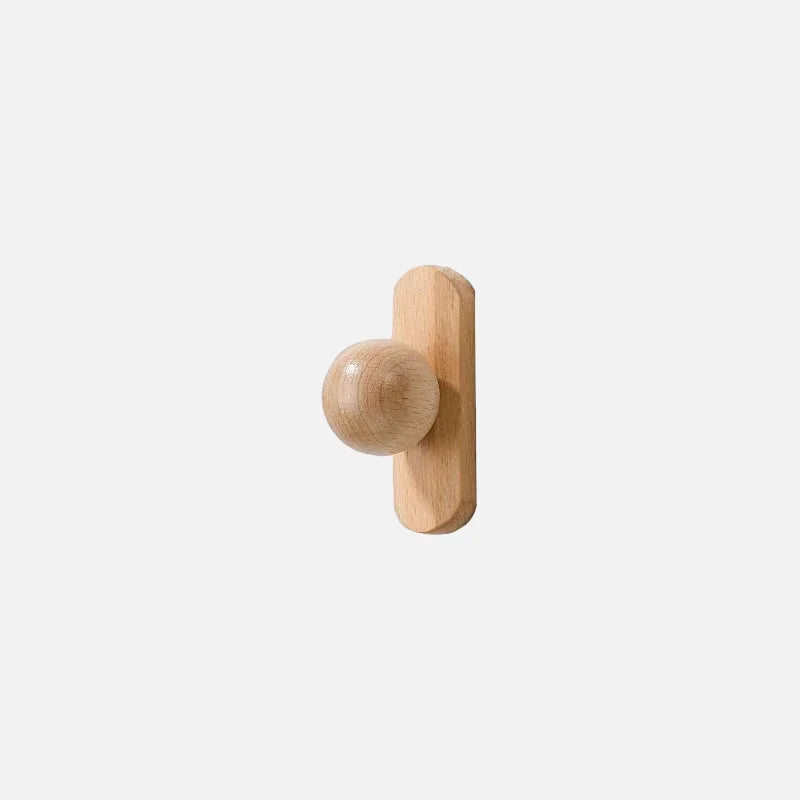 solid wood hemisphere cabinet pulls minimalist round drawer handles natural wood furniture hardware