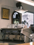 danish modern brushed aluminum ufo disc pendant light with led for dining room or kitchen island