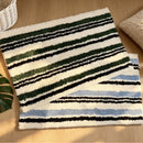 Soft Rug Stripe Tufting Bathroom Mat Bedroom Carpet Doormat Floor Anti Slip Pad Aesthetic Home Room Decor-Letifly Lights and Decor