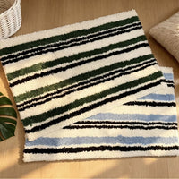 Soft Rug Stripe Tufting Bathroom Mat Bedroom Carpet Doormat Floor Anti Slip Pad Aesthetic Home Room Decor-Letifly Lights and Decor