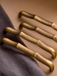 Santaya Antique Brass Cabinet Pulls Handles Dresser Drawer Solid Brass Cabinet Handles Wardrobe Kitchen Hardware Pull-Letifly Lights and Decor