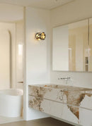 Marble wall sconce LED natural stone modern cylindrical ambient lighting