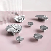 Santaya Brass Cabinet Pulls Cup Flat Chrome Drawer Pulls Kitchen Cupboard Bathroom Dresser Cabinet Knob Hardware Silver Handles-Letifly Lights and Decor