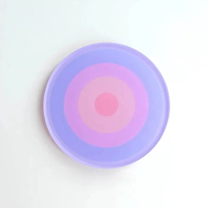 5pcs Acrylic Anti Slip Coaster Porta Vasostable Mat Cup Holders Gradient Color Cocinas Accesorios Kitchen Drink Coasters-Letifly Lights and Decor