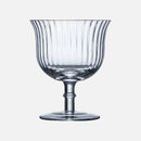 fluted crystal cocktail coupe glass elegant striped barware