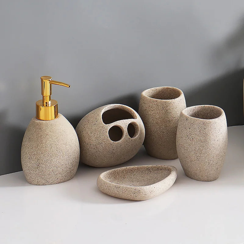 Oasis Resin Stone Bath Accessories