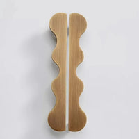 Brass Wave Shape Cabinet Handles Modern Drawer Pulls Gold/Black Furniture Handles for Kitchen Wardrobe Door-Letifly Lights and Decor