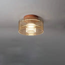 Letifly Lights & Decor - Luminary Drum LED Flush Mount Light - Modern circular ring ceiling light with ribbed diffuser and 3-color LED lighting