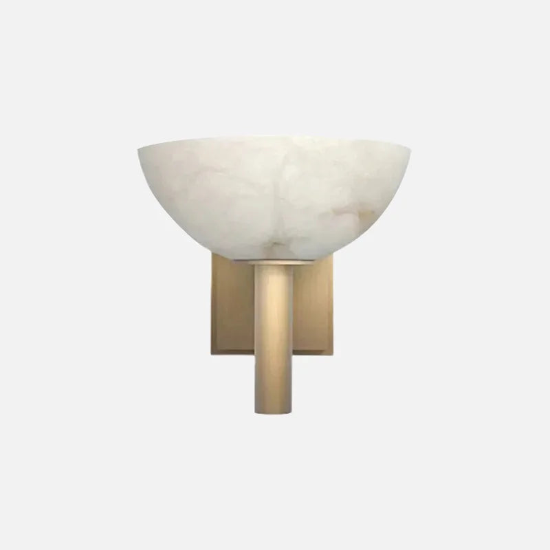 Modern wall light with marbled glass shade black and gold ambient lighting fixture