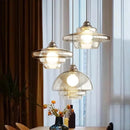 Apollo Aura Lamp Cognac glass pendant light retro layered chandelier modern kitchen island lamp