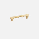Brass Wave Shape Cabinet Handles Modern Drawer Pulls Gold/Black Furniture Handles for Kitchen Wardrobe Door-Letifly Lights and Decor