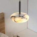 Eclipse Mini Pendant Lamp Luxury Black Round Natural Stone Pendant Lamp High-end Bedroom Bedside LED Chandelier Living room Decoration Home Hanging Lights