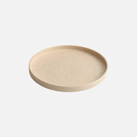 Speckled ceramic dinner plate warm sand color minimalist rustic modern tableware plate