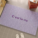 French PVC Doormat Cuttable House Entrance Welcome Mat Rug Carpet Anti Dust Pad Outdoor Aesthetic Home Room Decor-Letifly Lights and Decor