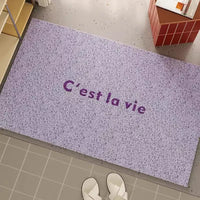 French PVC Doormat Cuttable House Entrance Welcome Mat Rug Carpet Anti Dust Pad Outdoor Aesthetic Home Room Decor-Letifly Lights and Decor