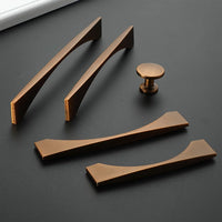 1pc Modern Nordic Simple Style Zinc Alloy Cabinet Handles And Knobs Brushed Bronze Finish Furniture Hardware Cupboard Door Pulls-Letifly Lights and Decor