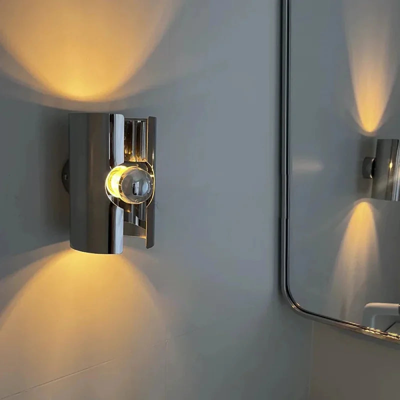 Chrome Nebula Sconce