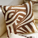 textured neutral throw pillow cover tufted cotton decorative cushion