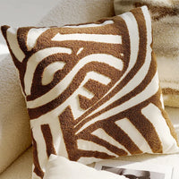 textured neutral throw pillow cover tufted cotton decorative cushion