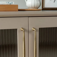Letifly Lights & Decor - Sutton Brass Cabinet Pull - Slim antique brass cabinet handle with 128 mm mounting pitch