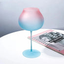 Elysian Gradient Goblet pink blue crystal wine glass frosted clear