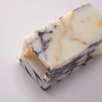 Onyx Glow Wall Sconce luxury cuboid LED natural marble bedside hallway accent lighting