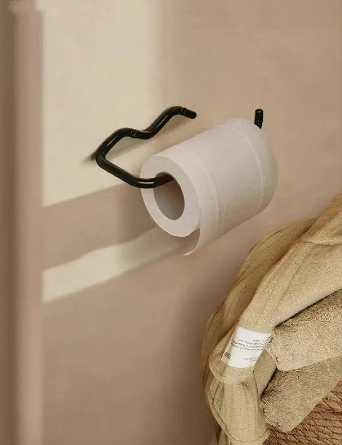 Red Black Toilet Paper Holder Resistant Tissue Paper Towel Rack For Bathroom Kitchen Washroom Screw Wall Mount Hook Accessory-Letifly Lights and Decor
