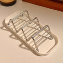 Stainless steel soap rack drainage soap Tray Multifunctional Bathroom Storage Rack bathroom draining box simple soap storage box-Letifly Lights and Decor