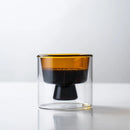 Heat Resistant High Borosilie Glass Double Layered Coffee Tea Cup Ins Sle Wine Glass Tasting Cup Water Cup AroN Colored-Letifly Lights and Decor