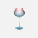 Elysian Gradient Goblet pink blue crystal wine glass frosted clear