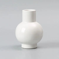 Ceramic Vase Bright Glazed Colorful Big Belly Round Shape Modern Decor
