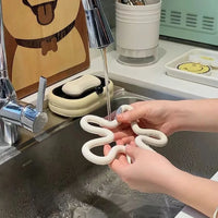 wave silicone heat resistant coaster non-slip pot holder modern kitchen mat