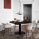 danish modern brushed aluminum ufo disc pendant light with led for dining room or kitchen island