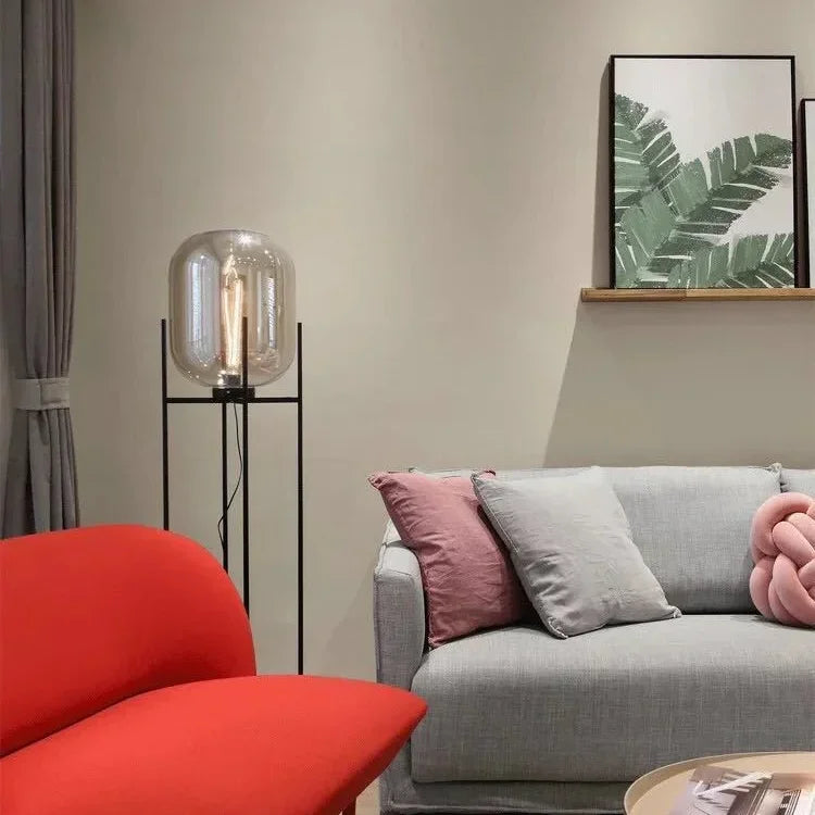 Pulpo Glass Table and Floor Lamp