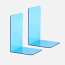 Acrylic bookends colorful modern L-shaped desk organizer