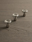 Kinetic Line Knobs & Pulls Minimalist brass cabinet knobs and pulls solid brass modern hardware set