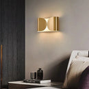 The Dichotomy Wall Light Modern wall light metal chrome black gold white dual glow contemporary lighting