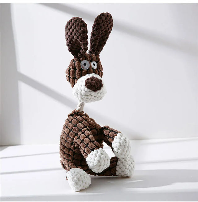 Plush Squeaky Dog Toy – Soft Interactive Chew Toy for Small & Medium Dogs