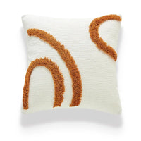 textured neutral throw pillow cover tufted cotton decorative cushion