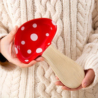 Ceramic Spoon Rest High Temperature Resistant Mushroom, Exquisite And Cute Spoon Plates for House Warming Gift-Letifly Lights and Decor