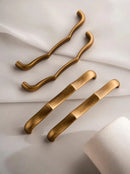 Santaya Antique Brass Cabinet Pulls Handles Dresser Drawer Solid Brass Cabinet Handles Wardrobe Kitchen Hardware Pull-Letifly Lights and Decor