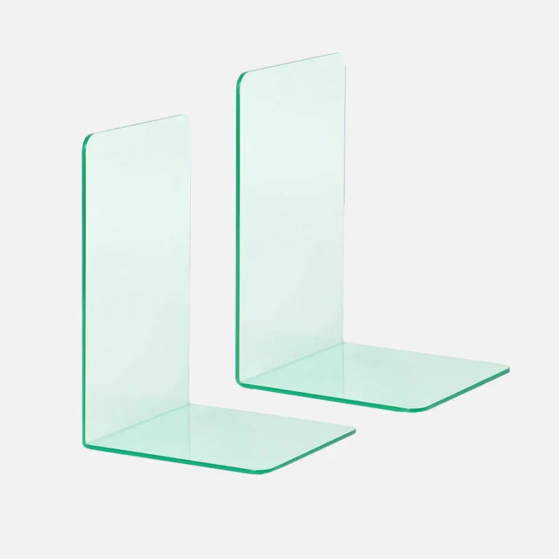 Acrylic bookends colorful modern L-shaped desk organizer